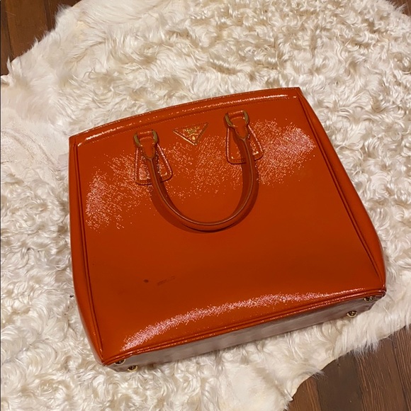 Prada Saffiano Tote Orange - Picture 15 of 16